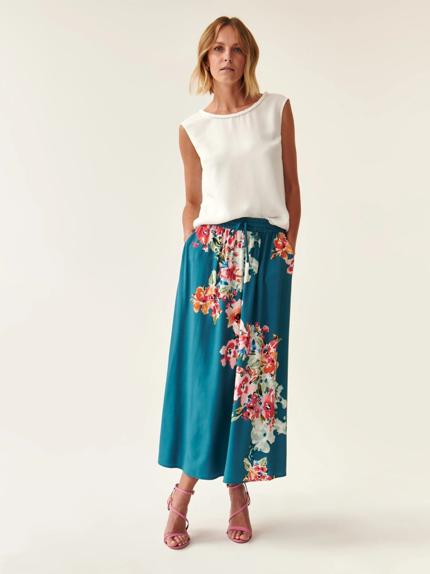 TATUUM Skjørt 'SAND' Blå 4 TATUUM Skjørt 'SAND' Blå - Bilde 4