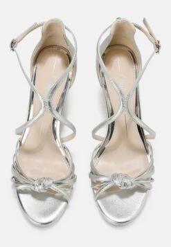 BUFFALO Stroppesandaler 'SERENA BOW' Sølv -Birkenstock butikk 096eb8784259b6eb27528be541e7c18d