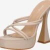 Nasty Gal Pantoletter Beige