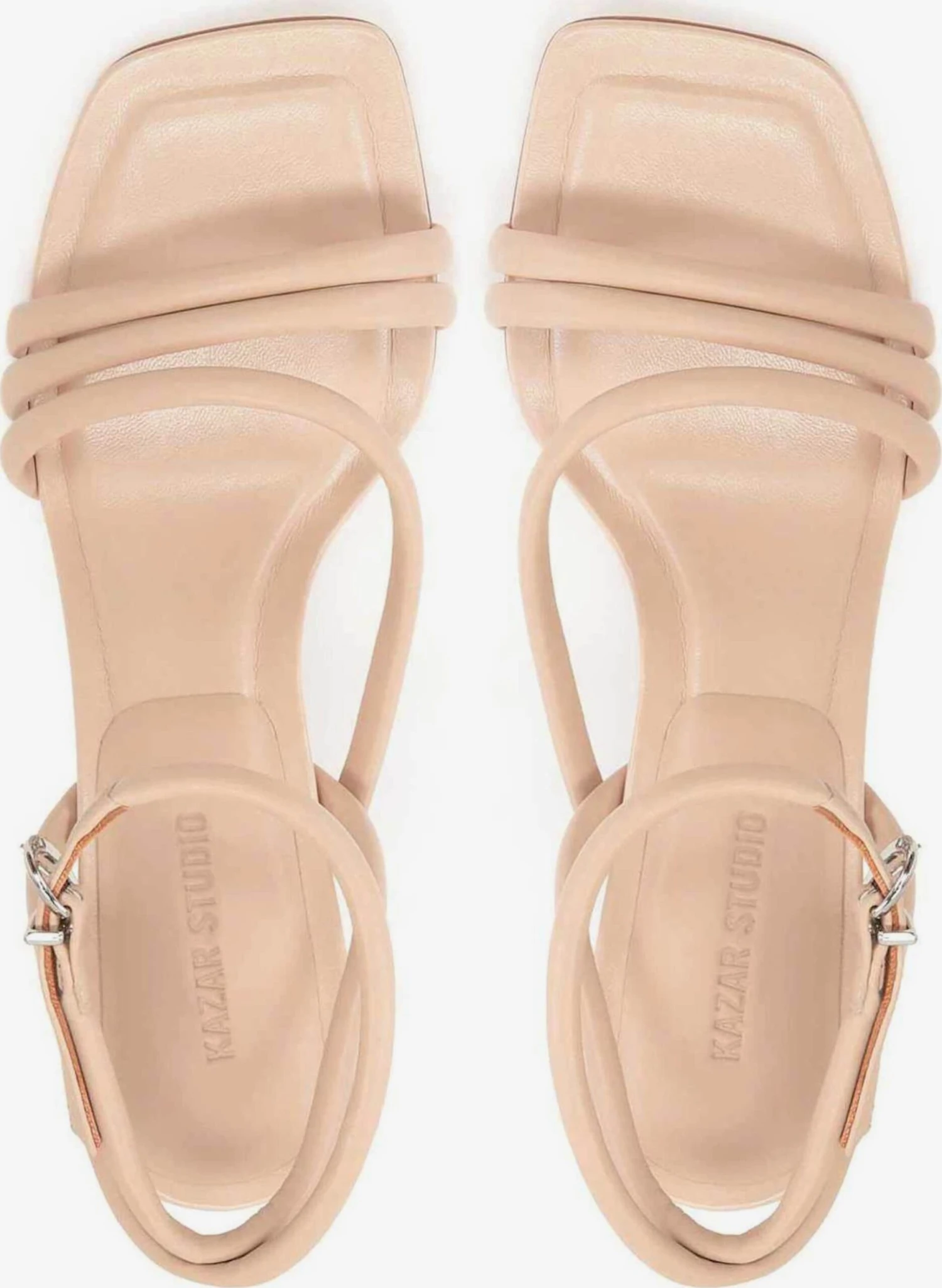Kazar Studio Stroppesandaler Lys Beige 4 Kazar Studio Stroppesandaler Lys Beige - Bilde 4
