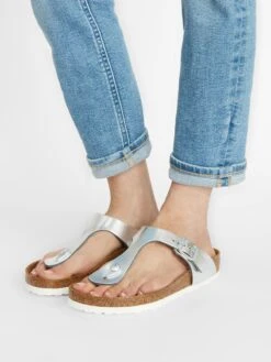 BIRKENSTOCK Flip-Flops 'Gizeh' Sølv -Birkenstock butikk 20013ce3ec73d55e4508b9d9d57191bd