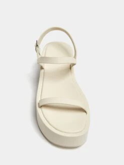 PULL & BEAR Pull&Bear Sandaler Ullhvit -Birkenstock butikk 590b6dc5a1cb084f616026d4b5071f53