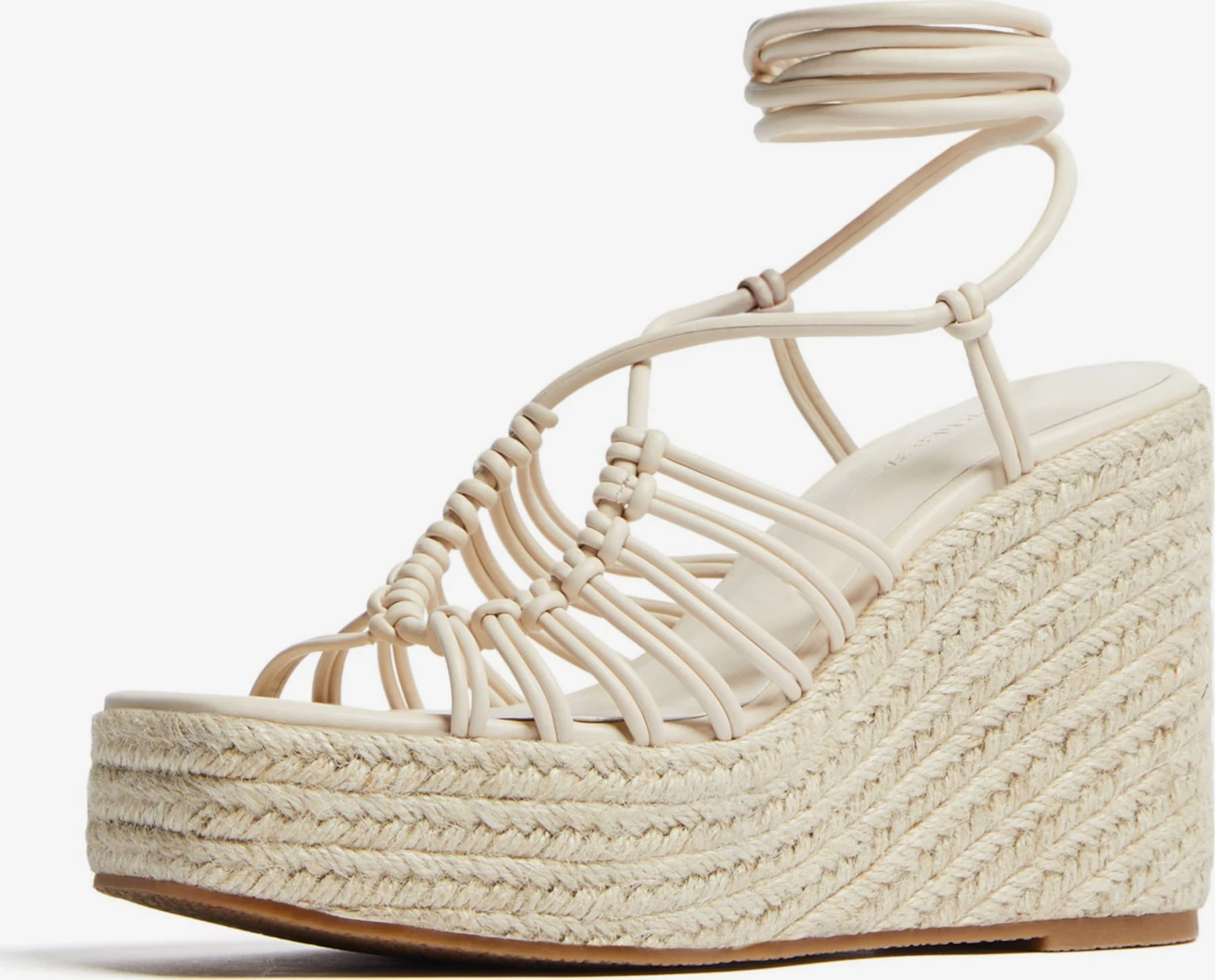 Bershka Sandaler Ecru 1 Bershka Sandaler Ecru