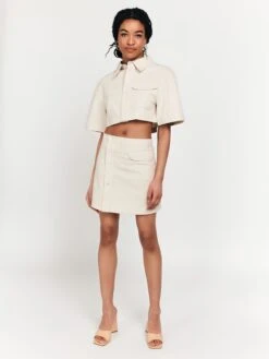 Lezu Skjørt 'Meidi' Beige -Birkenstock butikk 8e2062b627735fe02d343b7616df825d