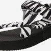 Warehouse Sandaler Svart / Hvit