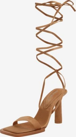 Public Desire Stroppesandaler Beige