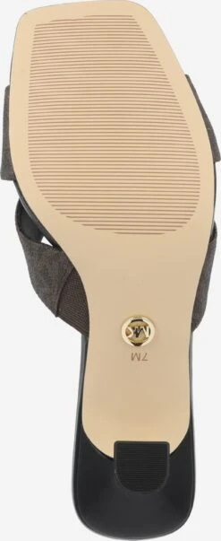 MICHAEL Michael Kors Pantoletter 'CLARA' Brun -Birkenstock butikk 9ccb68c79d6beea0e118a458cc61ba3b