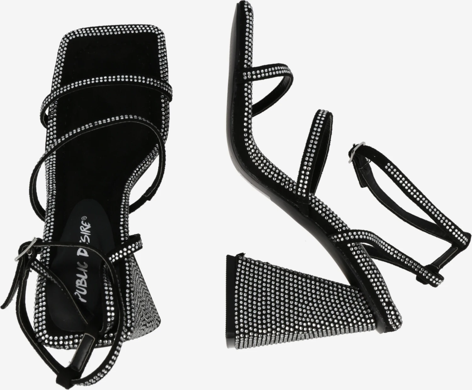 Public Desire Stroppesandaler 'SKYE' Svart 2 Public Desire Stroppesandaler 'SKYE' Svart - Bilde 2