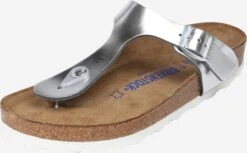BIRKENSTOCK Flip-Flops 'Gizeh' Sølv