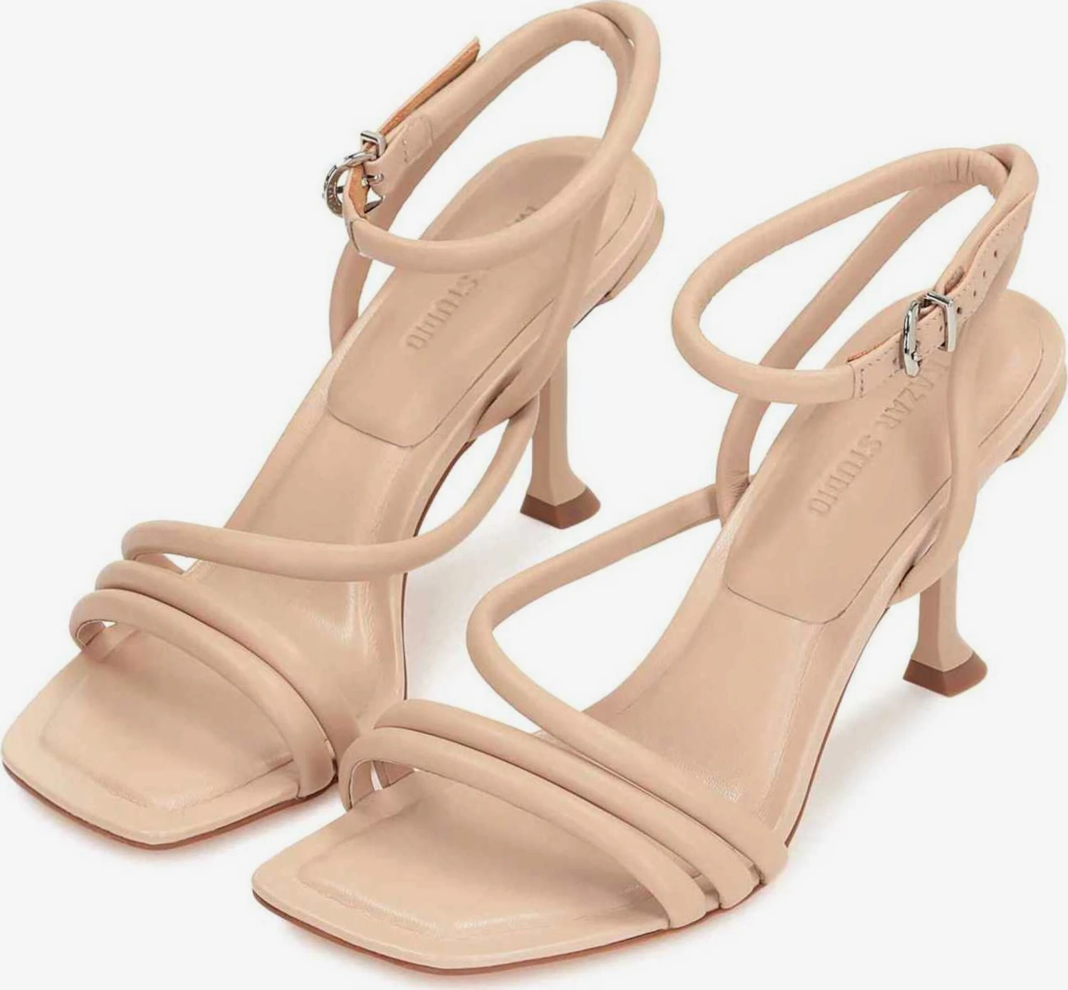 Kazar Studio Stroppesandaler Lys Beige 2 Kazar Studio Stroppesandaler Lys Beige - Bilde 2