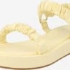 Warehouse Stroppesandaler Pastellgul