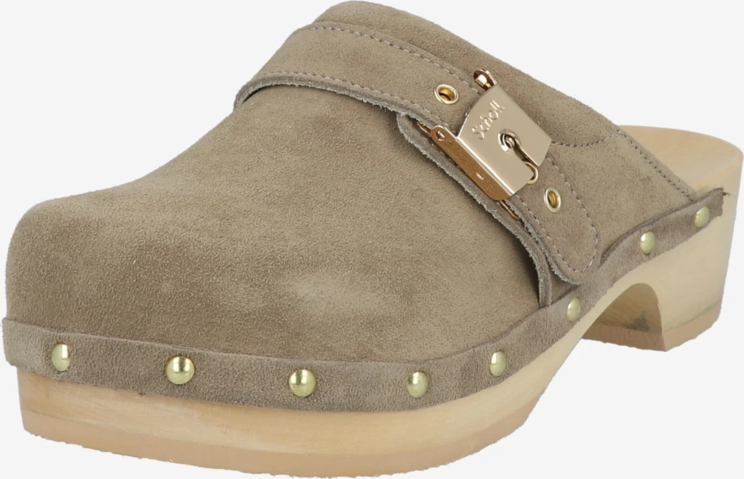 Scholl Iconic Clogs Mørk Beige 1 Scholl Iconic Clogs Mørk Beige