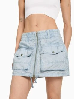 Bershka Skjørt Blå -Birkenstock butikk c53ff5a72d30aad349a953457f536743