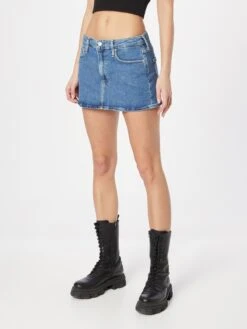 Calvin Klein Jeans Skjørt Blå -Birkenstock butikk c720ebbab003942a5ecd8b278c25f926
