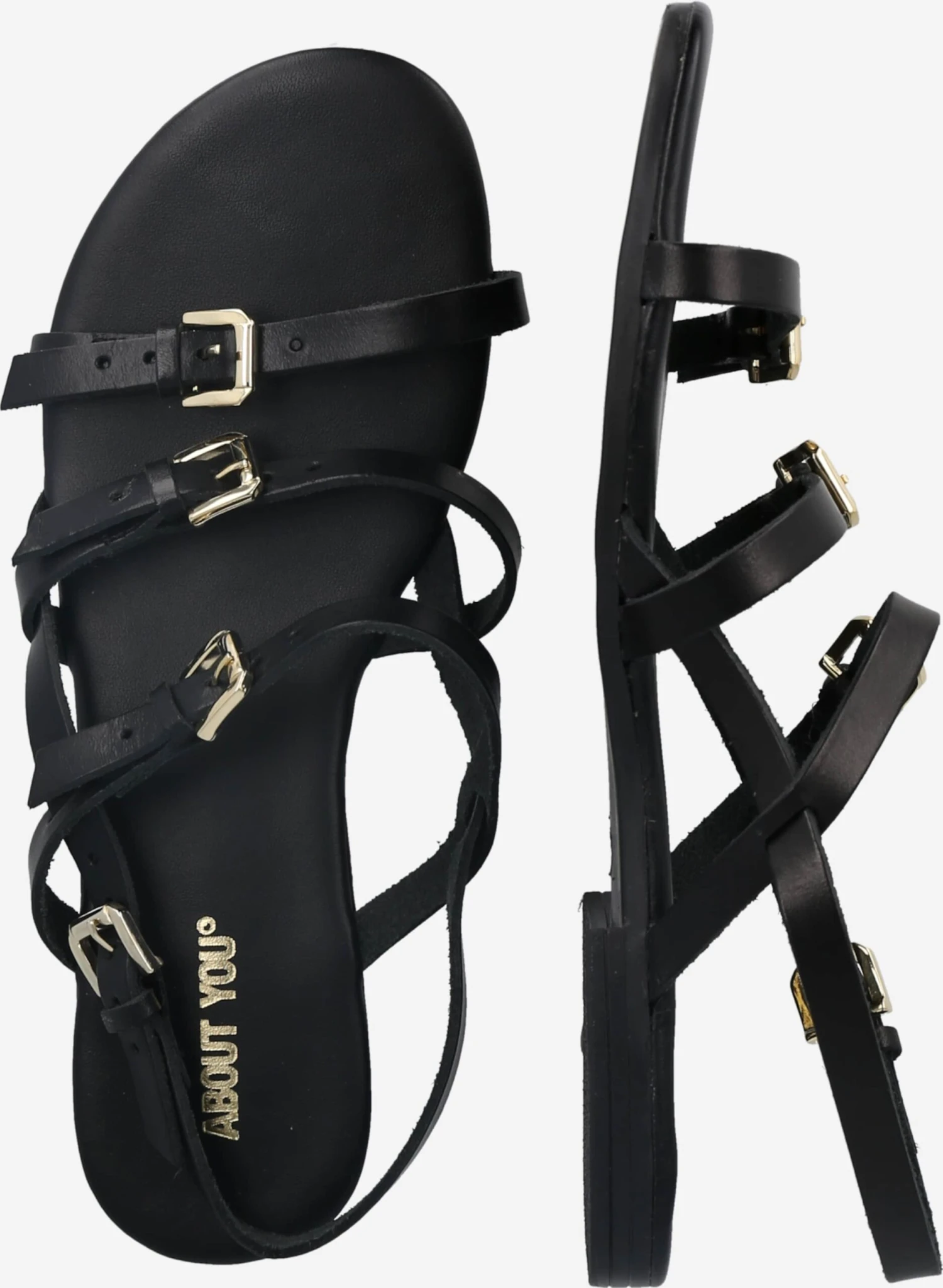 ABOUT YOU Stroppesandaler 'Juna' Svart 2 ABOUT YOU Stroppesandaler 'Juna' Svart - Bilde 2