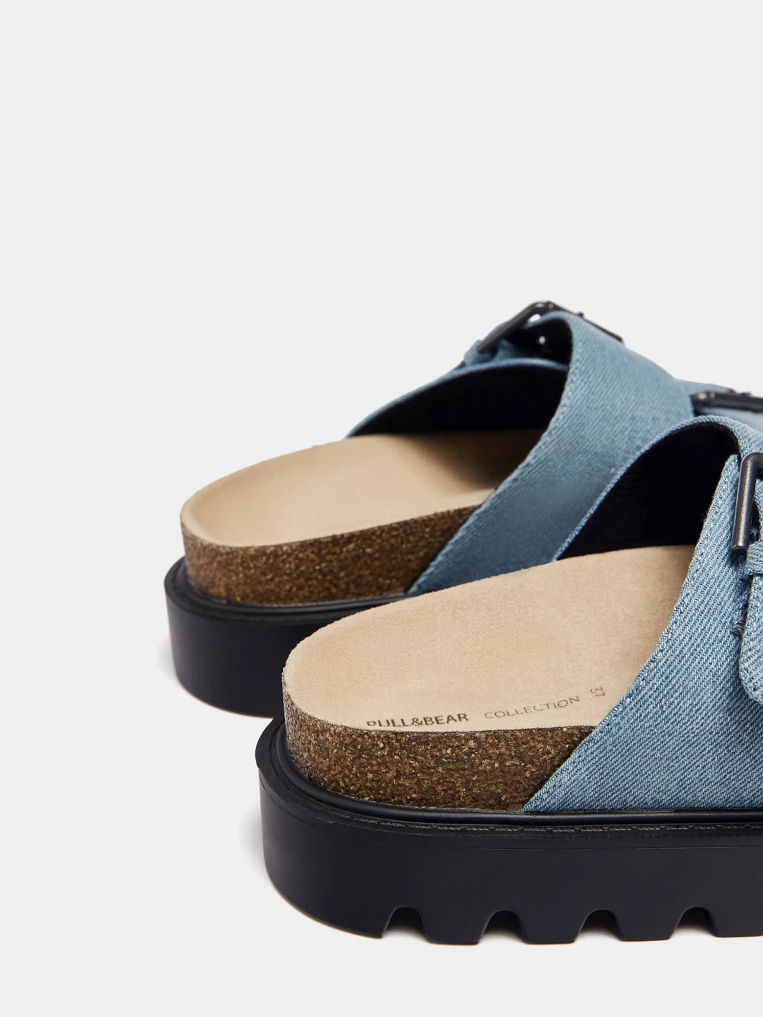 PULL & BEAR Pull&Bear Pantoletter Blå 3 PULL & BEAR Pull&Bear Pantoletter Blå - Bilde 3