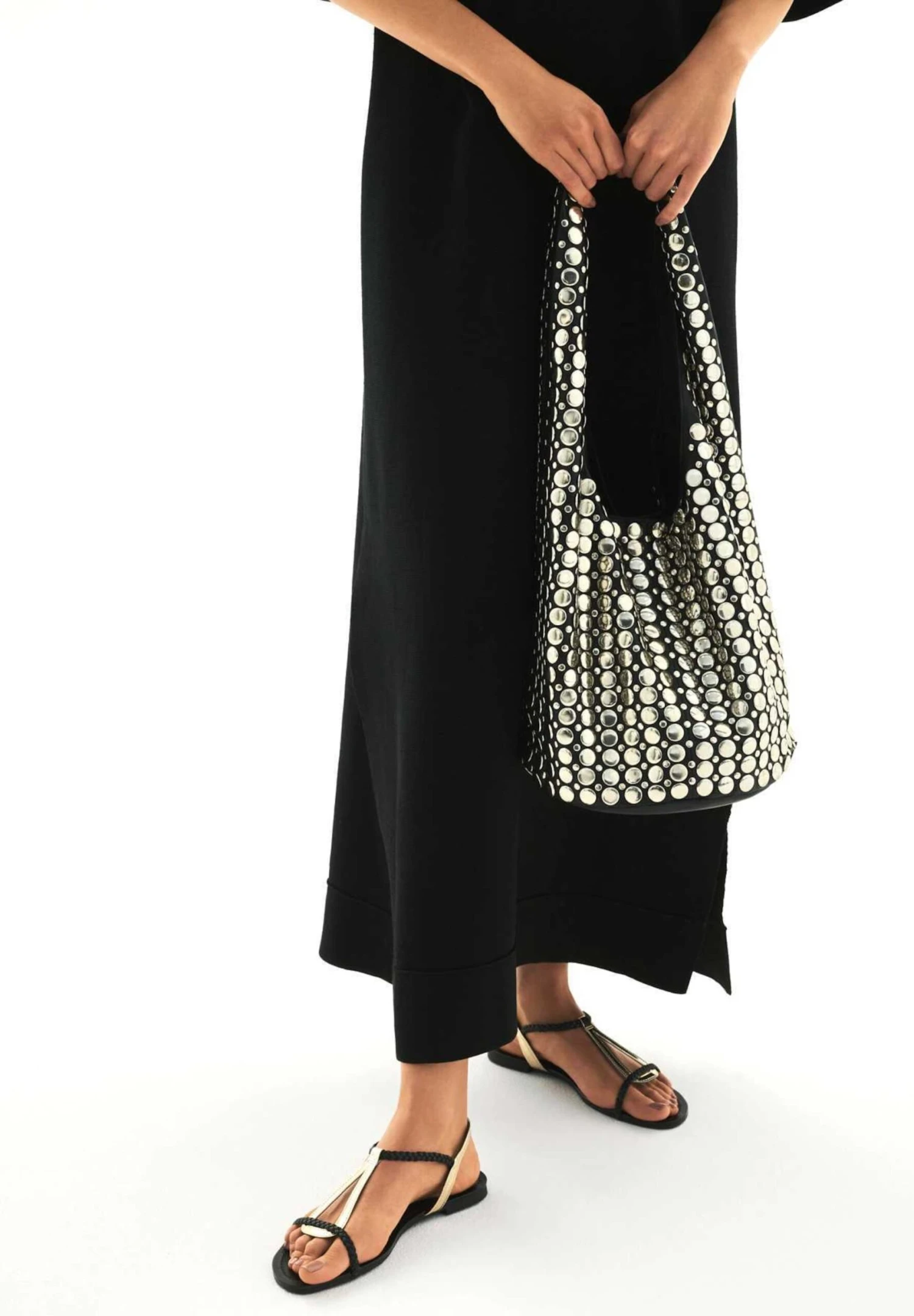 Kazar Stroppesandaler Gull / Svart 6 Kazar Stroppesandaler Gull / Svart - Bilde 6