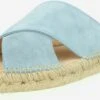 Espadrij L´originale Pantoletter 'CROISETTE' Lyseblå